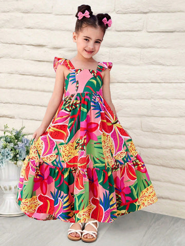 VigoSource Girls Floral Cotton Dress 43