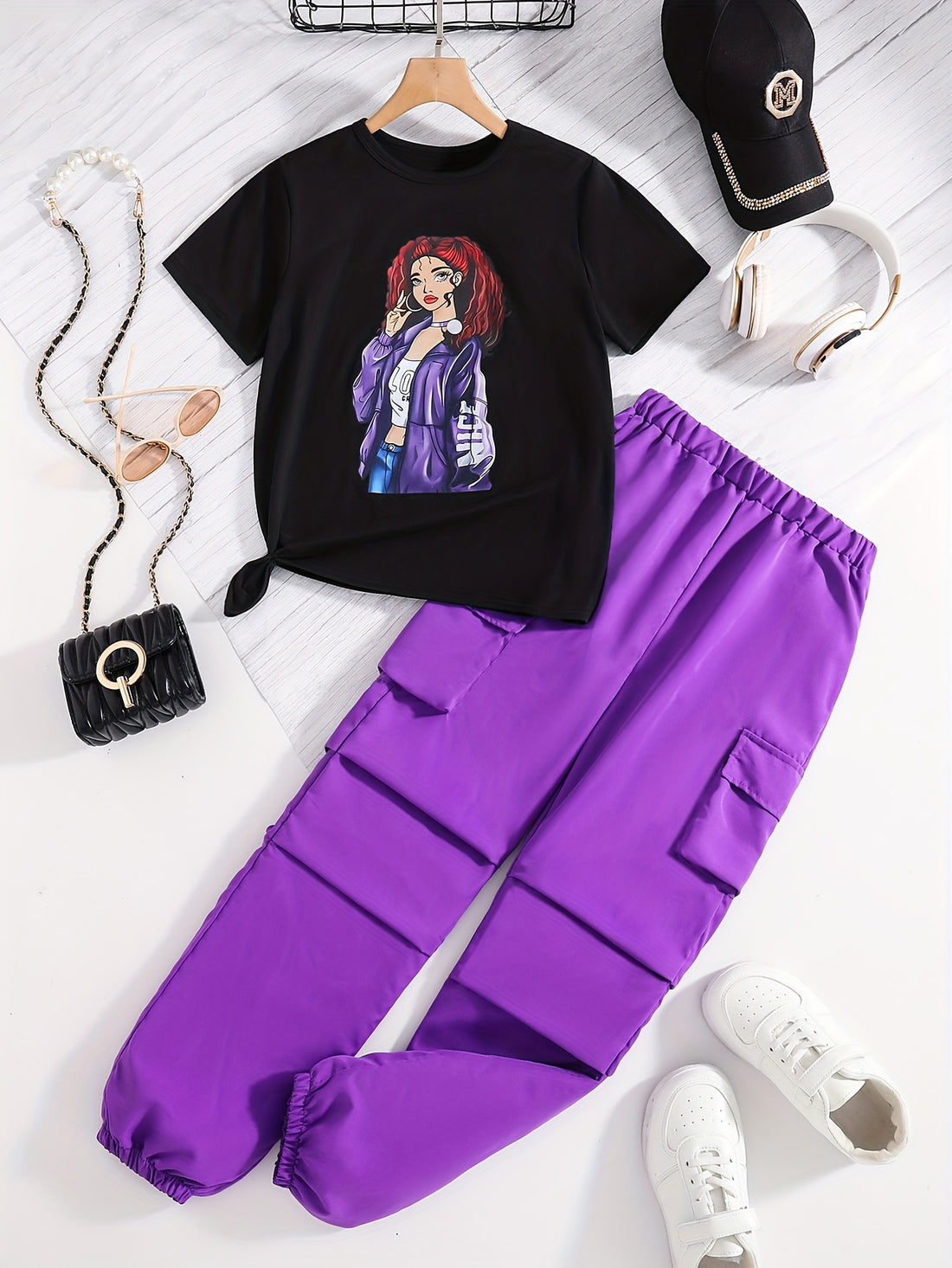 VigoSource Girls Short Sleeve Knit Pants