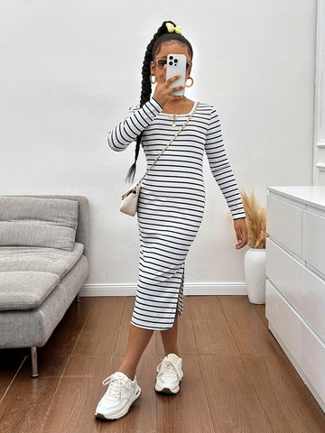 VigoSource Girls Striped Cotton Dress 3