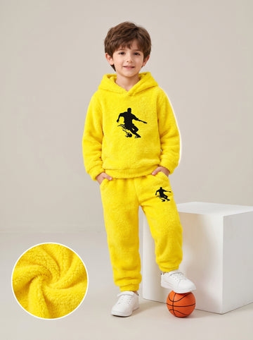 VigoSource Boys Casual Plush Fabric Hoodie with Character Embroidery An...