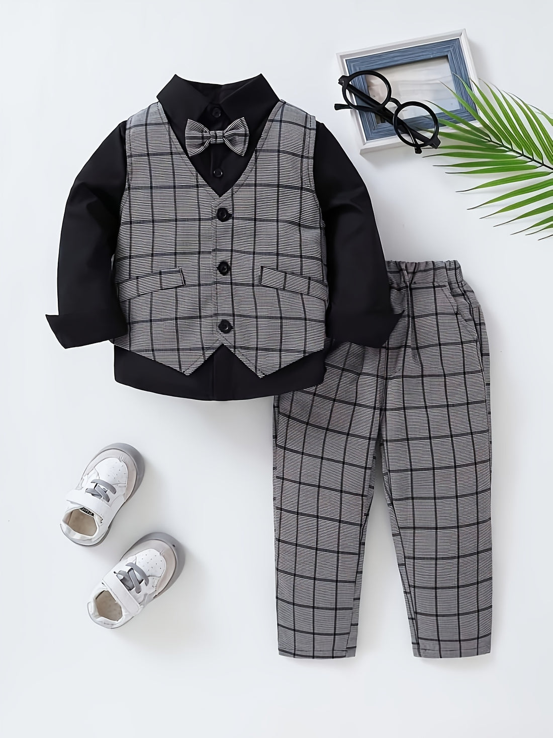 VigoSource Boys Plaid Pants Formal