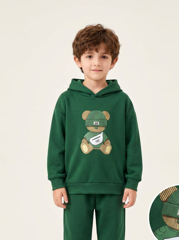 VigoSource Boys Autumn/winter New Arrival Fashion Print Thin Warm Hoode...