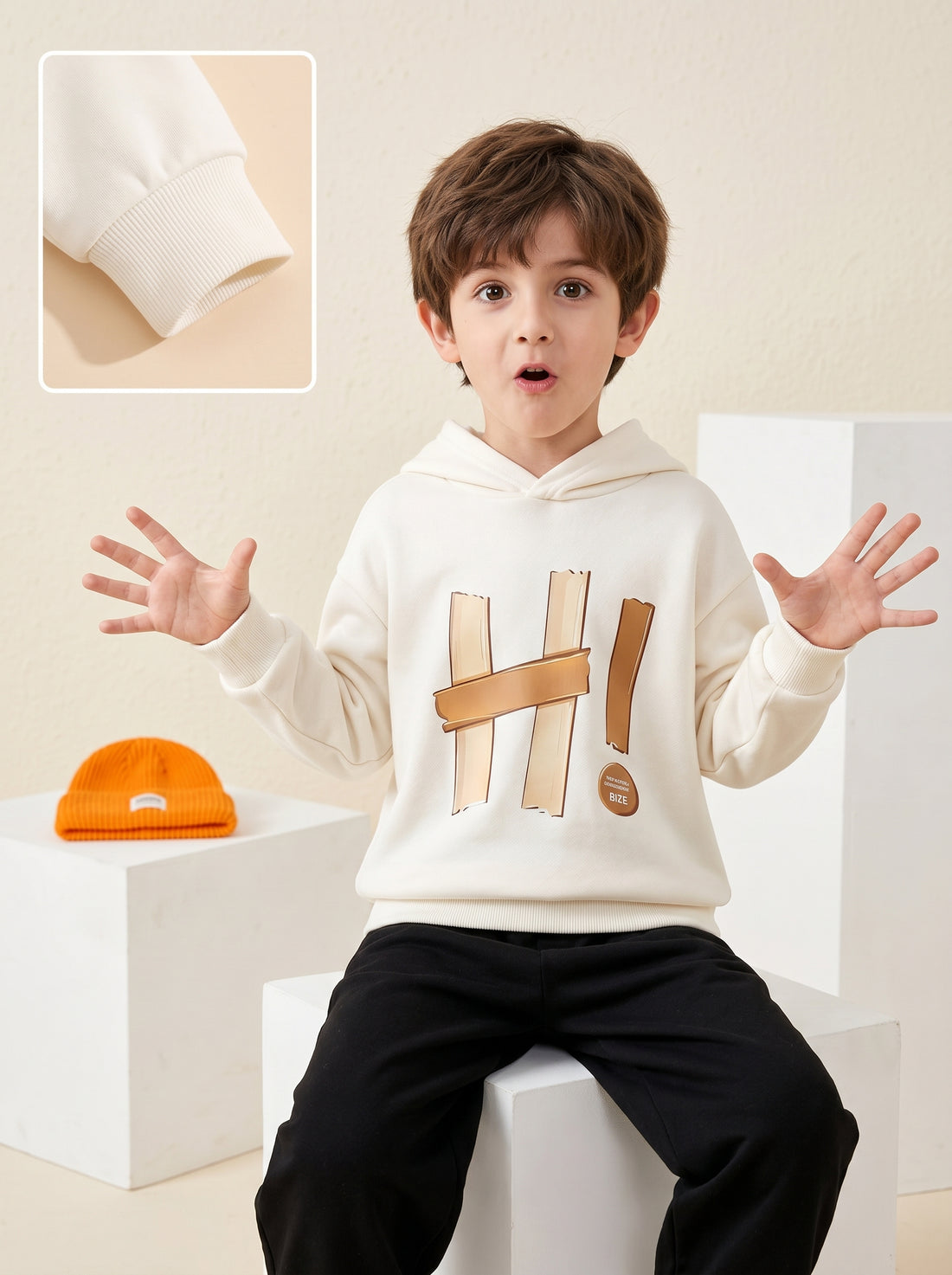 VigoSource Boys Autumn/winter Newcasual Comfortable Versatile Hooded Wa...