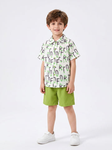 VigoSource Boys Summer Fashion Set Featuring a Lightweight Short-sleeve Shirt...