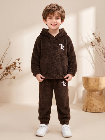 VigoSource Boys Autumn/winter Hooded Long-sleeve Basketball Player Embr...