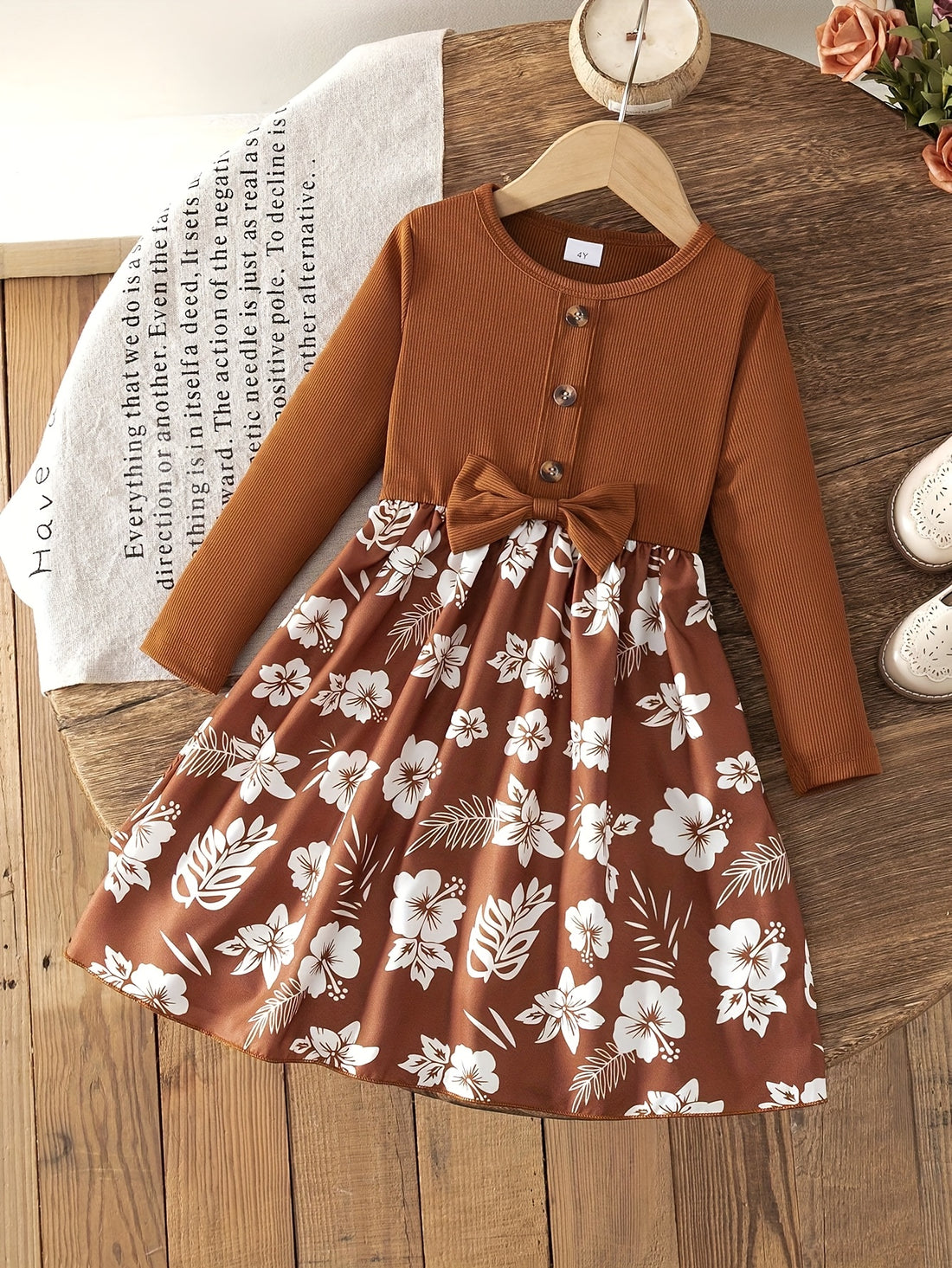 VigoSource Girls Floral Cotton Dress