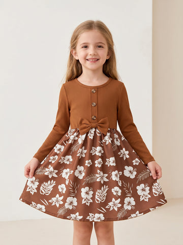 VigoSource Girls Floral Cotton Dress