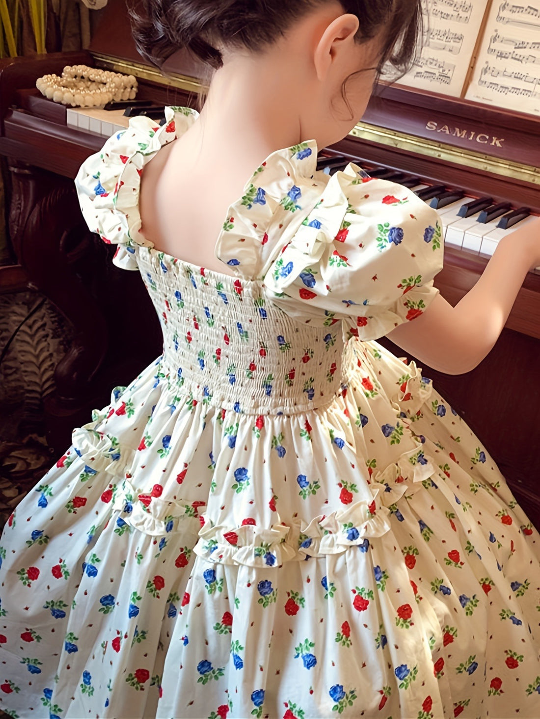 VigoSource Girls Floral Cotton Dress 47