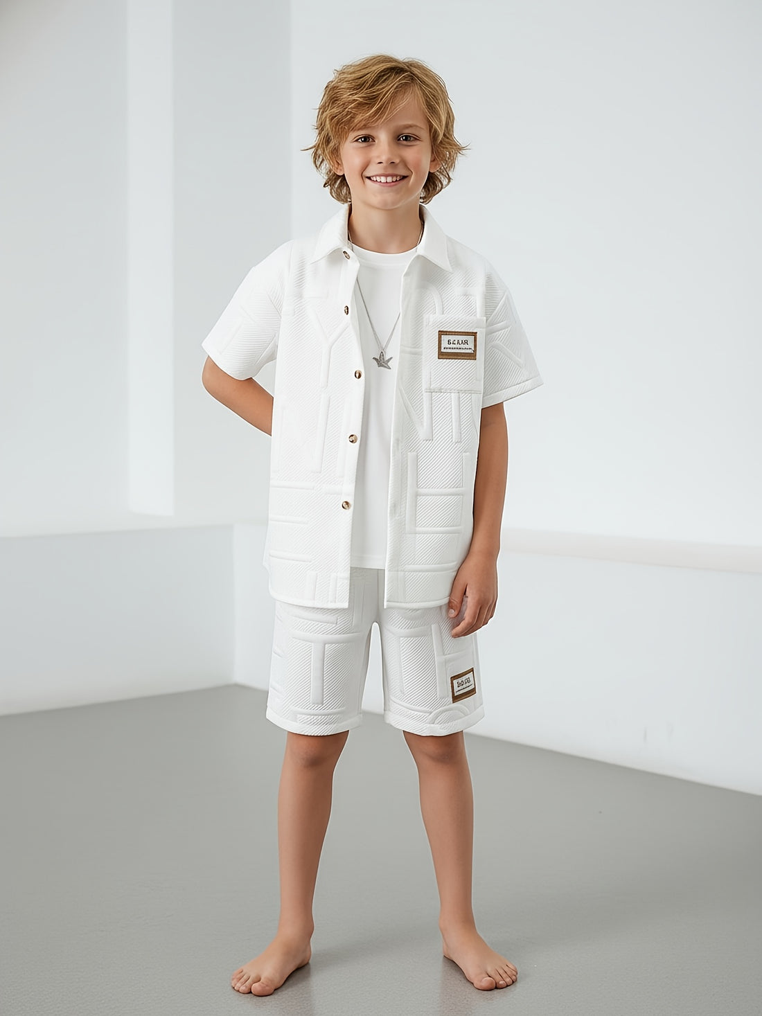 VigoSource Boys Short Sleeve Knit Shorts
