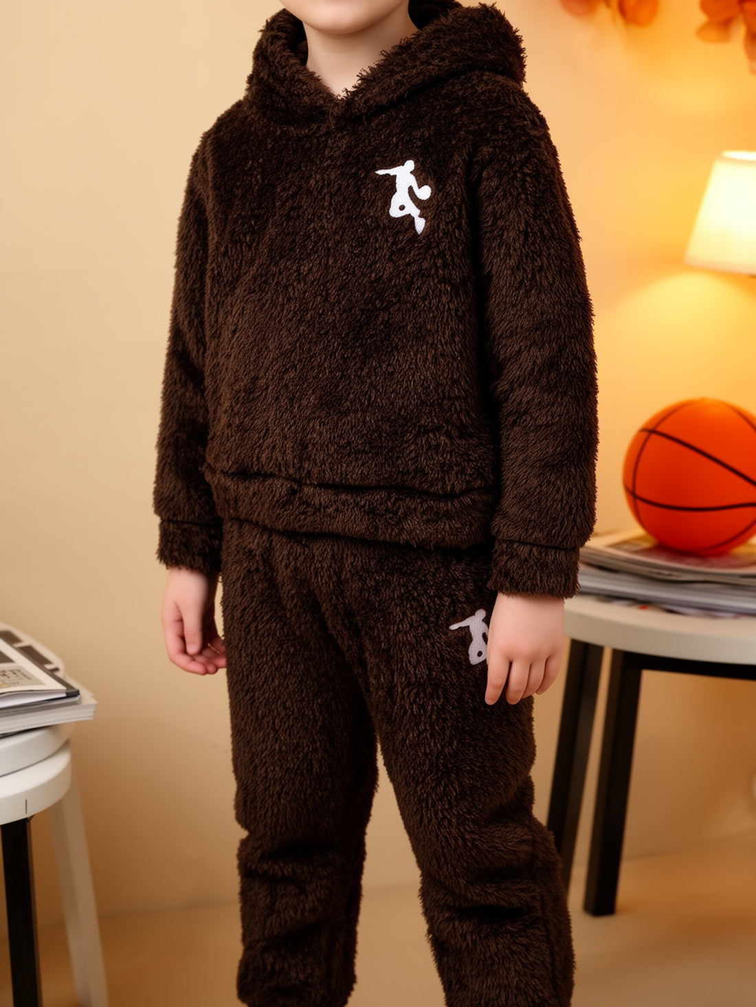 VigoSource Boys Autumn/winter Hooded Long-sleeve Basketball Player Embr...