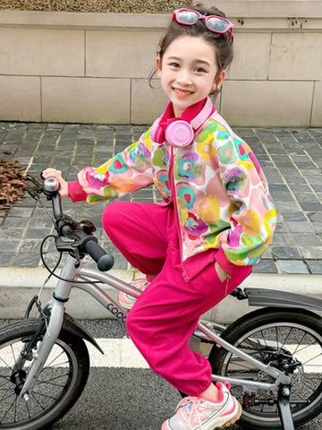 VigoSource Girls Floral Cotton Pants
