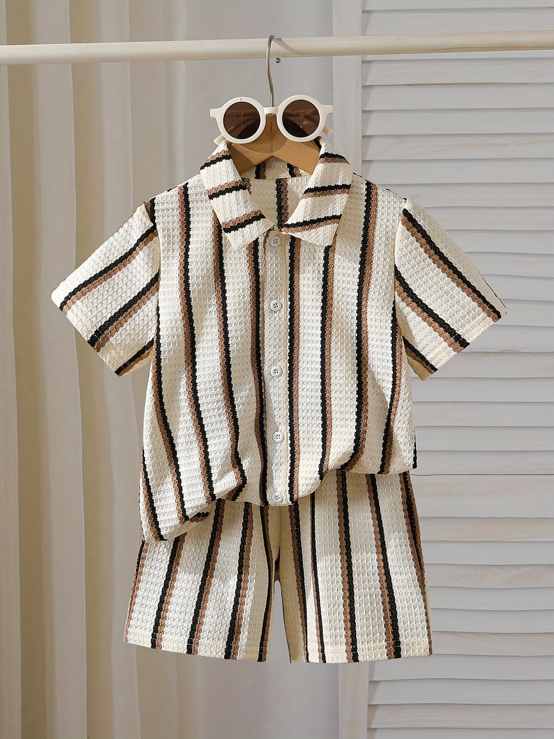 VigoSource Boys Striped Cotton Outfit Set 3