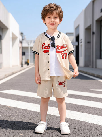 VigoSource Boys 2pcs Summer Sporty Vest and Shorts Set, Perfect for Out...