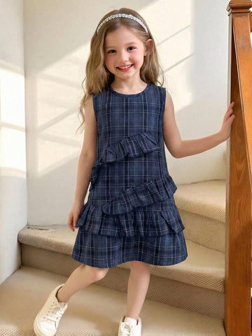 VigoSource Girls Plaid Cotton Dress