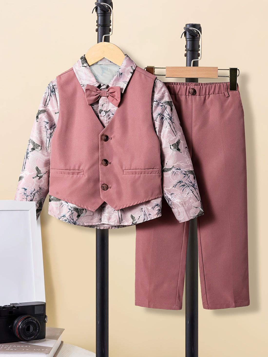 VigoSource Boys Spring and Autumn Suit Set , Featuring a Stylish Floral Print...