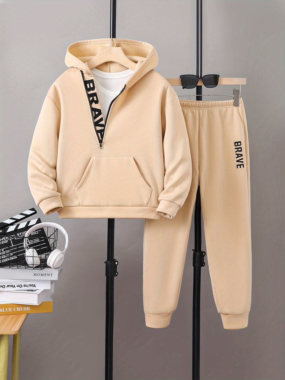 VigoSource Boys Spring and Autumn Hooded Long-sleeve Pullover Sweatshirt and ...