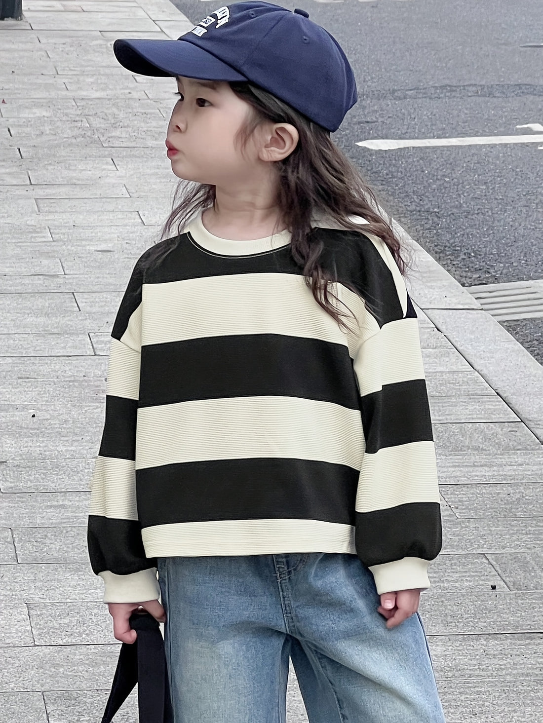 VigoSource Girls Striped Cotton Outfit Set 4