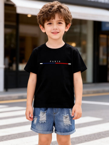 VigoSource Boys Letter Print Short