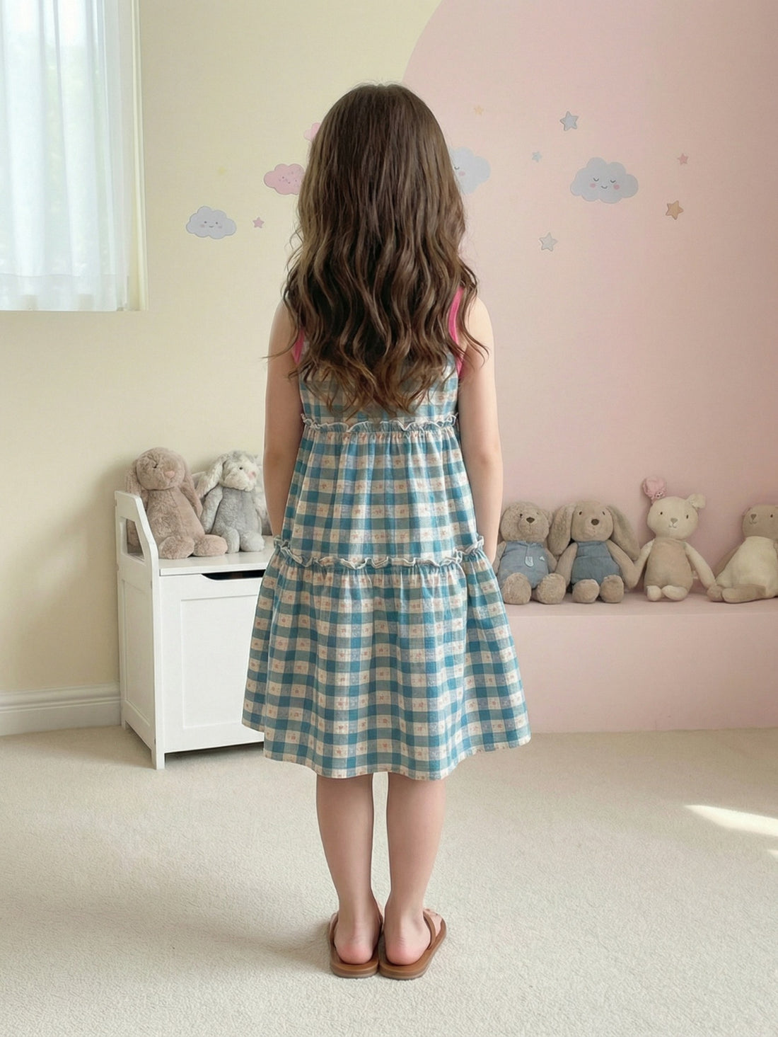VigoSource Girls Plaid Cotton Dress 3