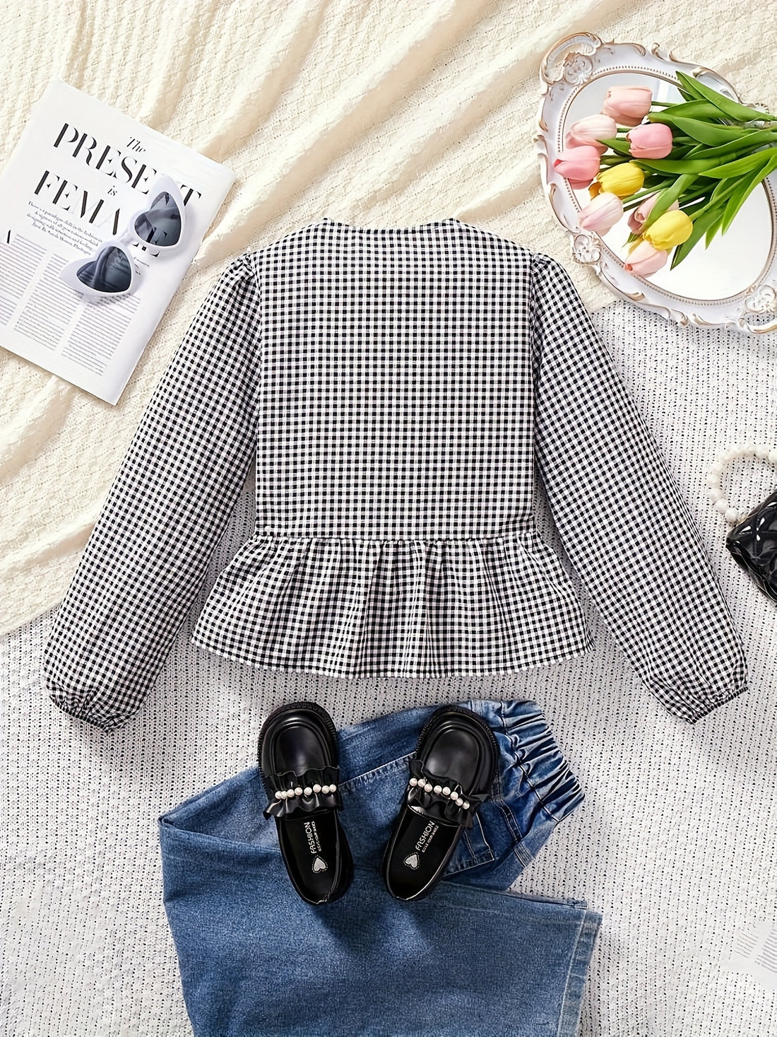VigoSource Girls Plaid Casual Spring &
