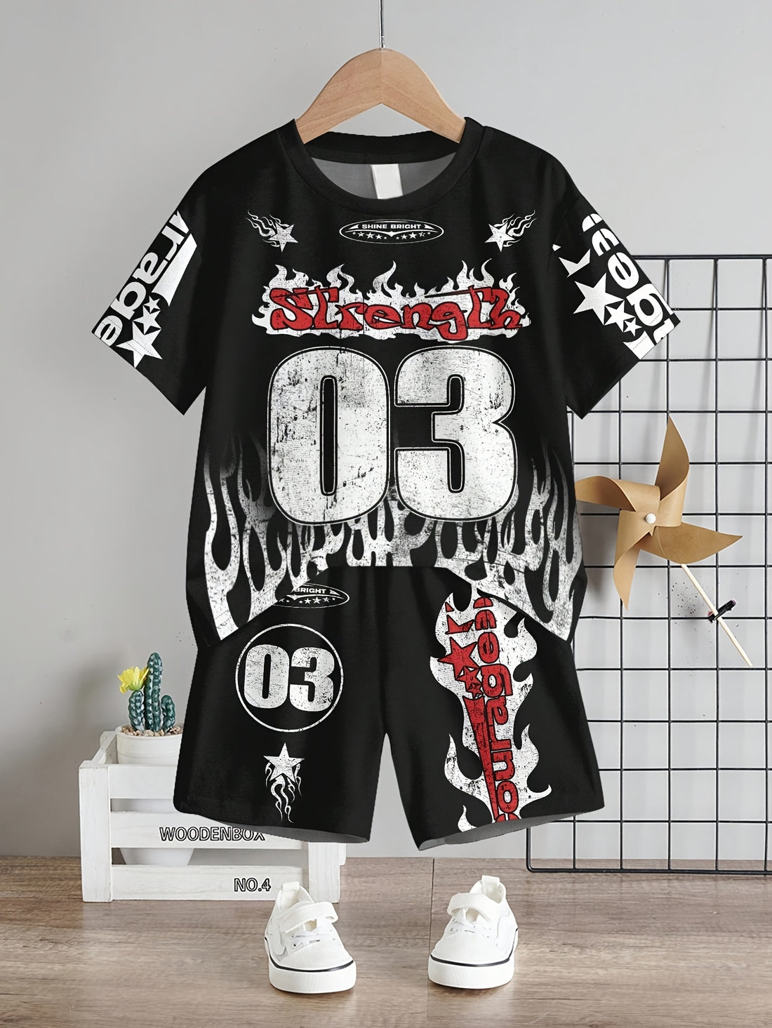 VigoSource Boys Geometric Knit Short Sleeve Top - Summer 2