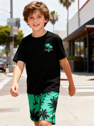 VigoSource Boys Shorts Set for Casual Coconut