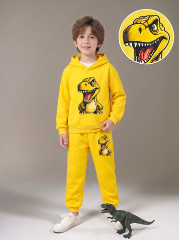 VigoSource Boys Spring and Autumn Hooded Long-sleeved Cute Dinosaur Swe...