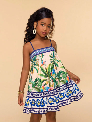 VigoSource Girls Floral Cotton Outfit Set