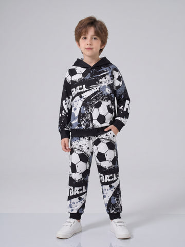 VigoSource Boys Spring/autumn Casual Hooded Long-sleeve Letter Print So...