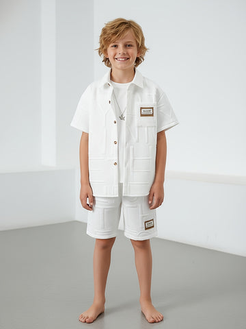 VigoSource Boys Short Sleeve Knit Shorts