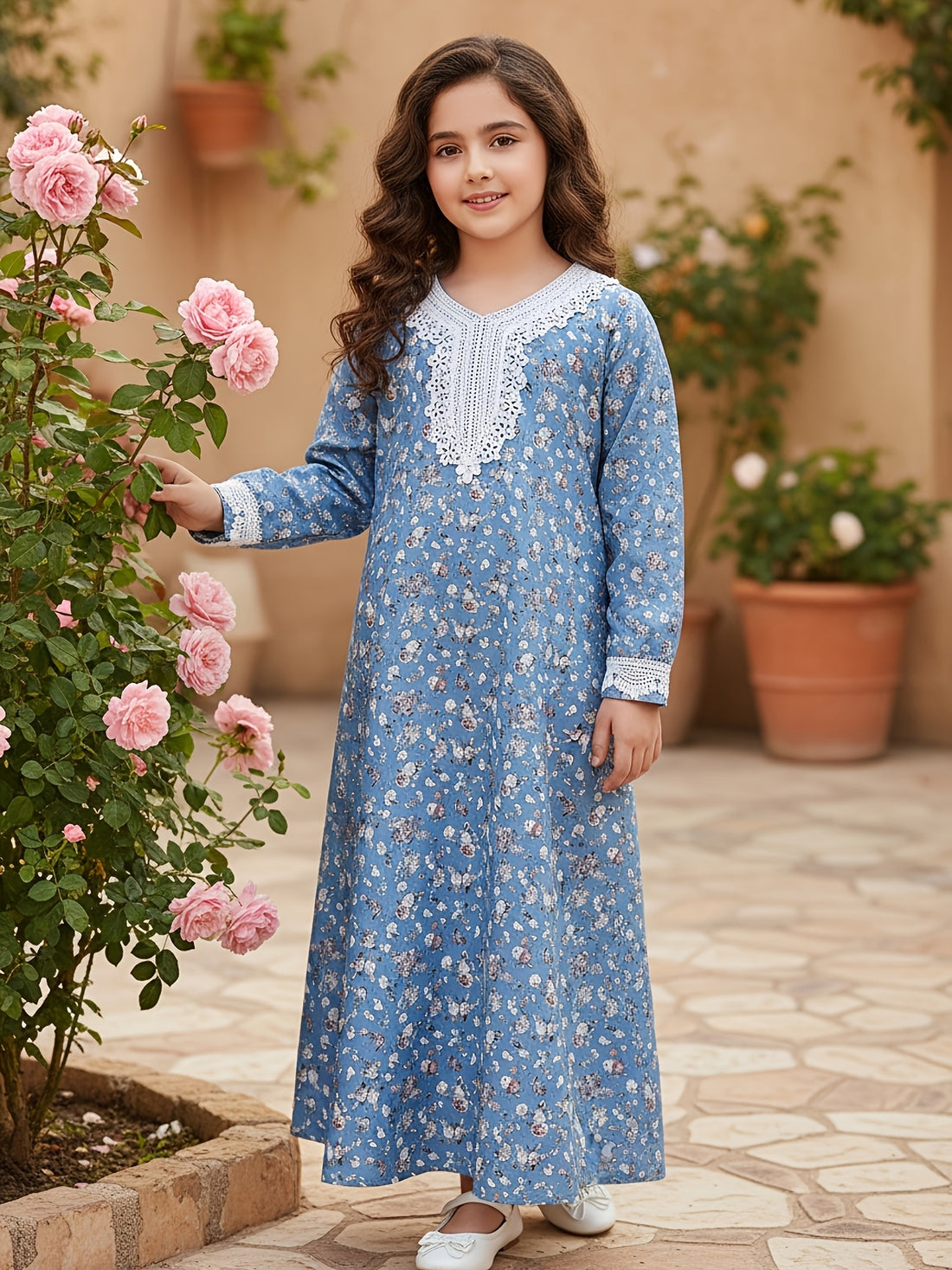 VigoSource Girls Floral Cotton Dress 2