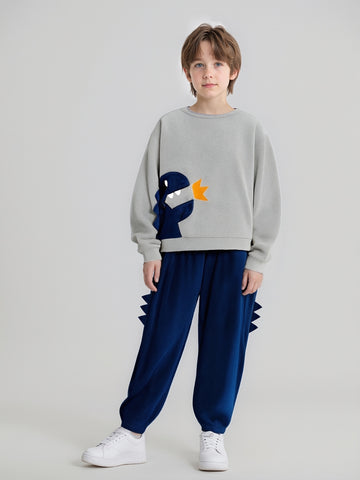 VigoSource Boys And Casual Two-piece Set Featuring a Cute Cartoon Plu...