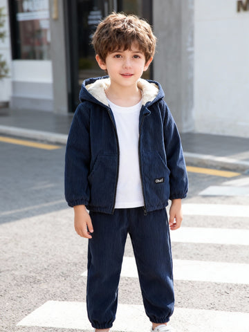 VigoSource Boys Autumn and Winter New Corduroy Fleece