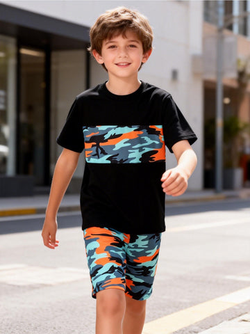 VigoSource Boys Trendy Short Sleeve Shirt with Random