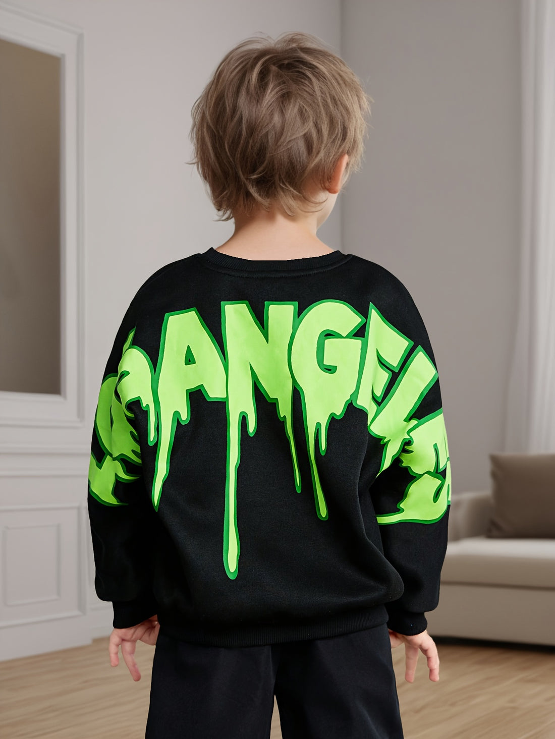 VigoSource Boys Trendy Two-piece Outfit in Spring and Autumn, Featuring Styli...