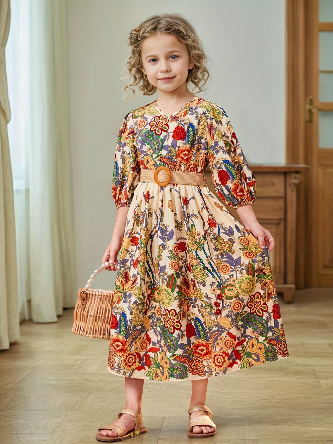 VigoSource Girls Floral Cotton Dress 42