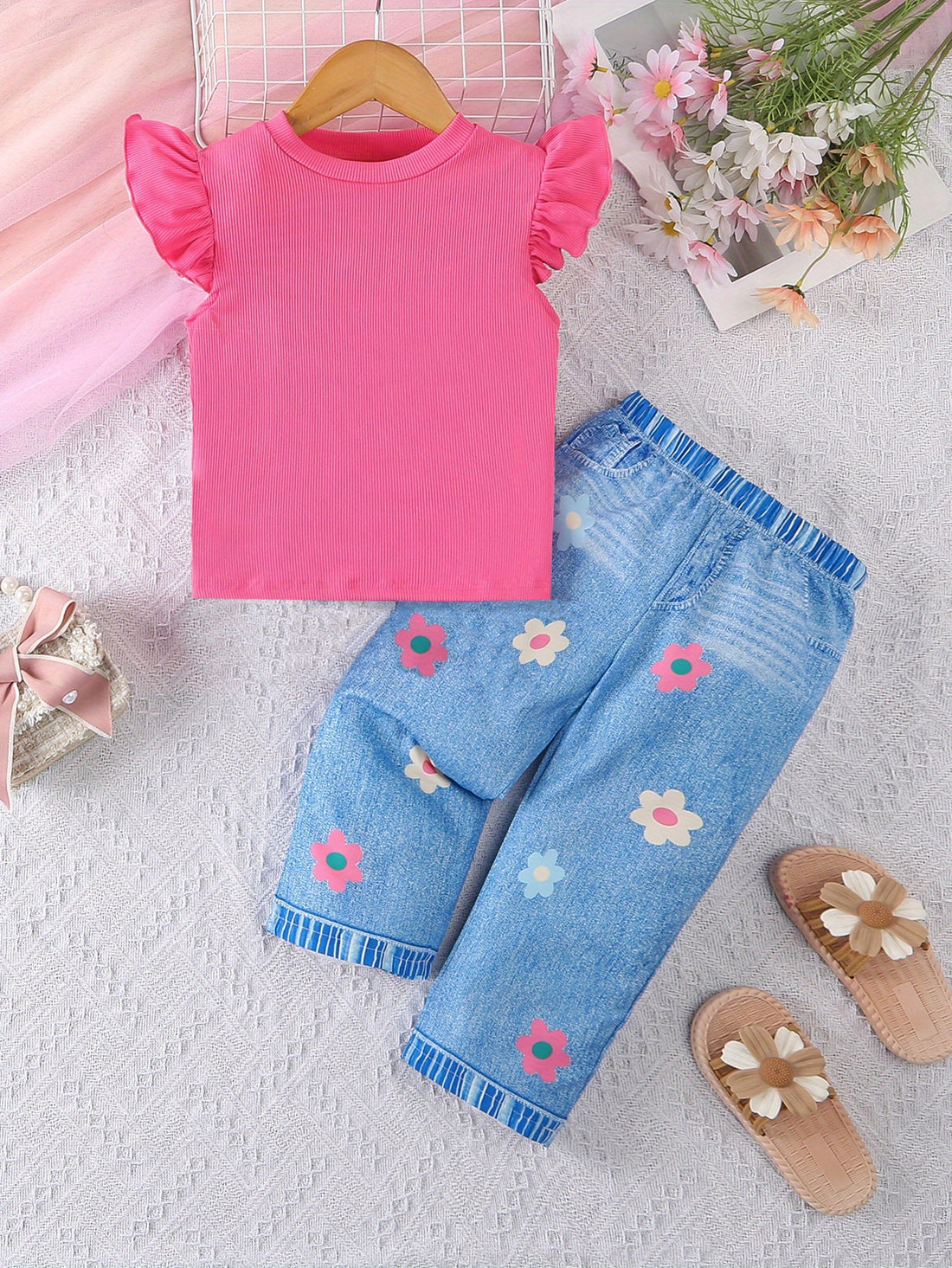 VigoSource Girls Floral Floral Pants - Summer 3