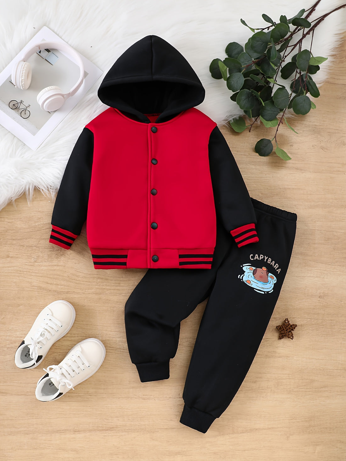 VigoSource Boys Spring/autumn Fashion Hooded Cardigan Sweatshirt + ...