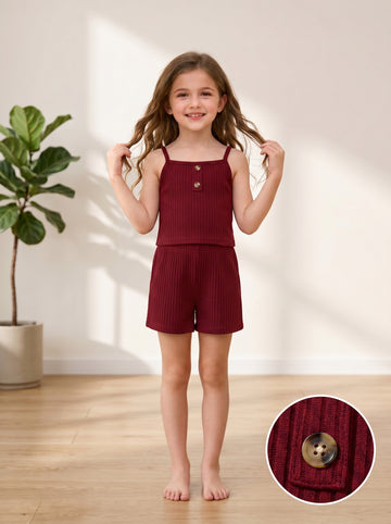 VigoSource Girls 4pcs Set Summer Camisole and Shorts Outfit, Perfect Fo...