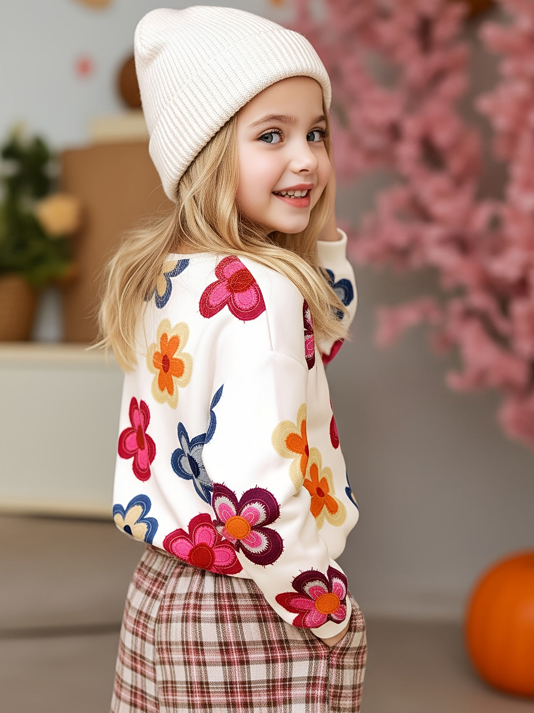 VigoSource Girls Floral Cotton Outfit Set 4