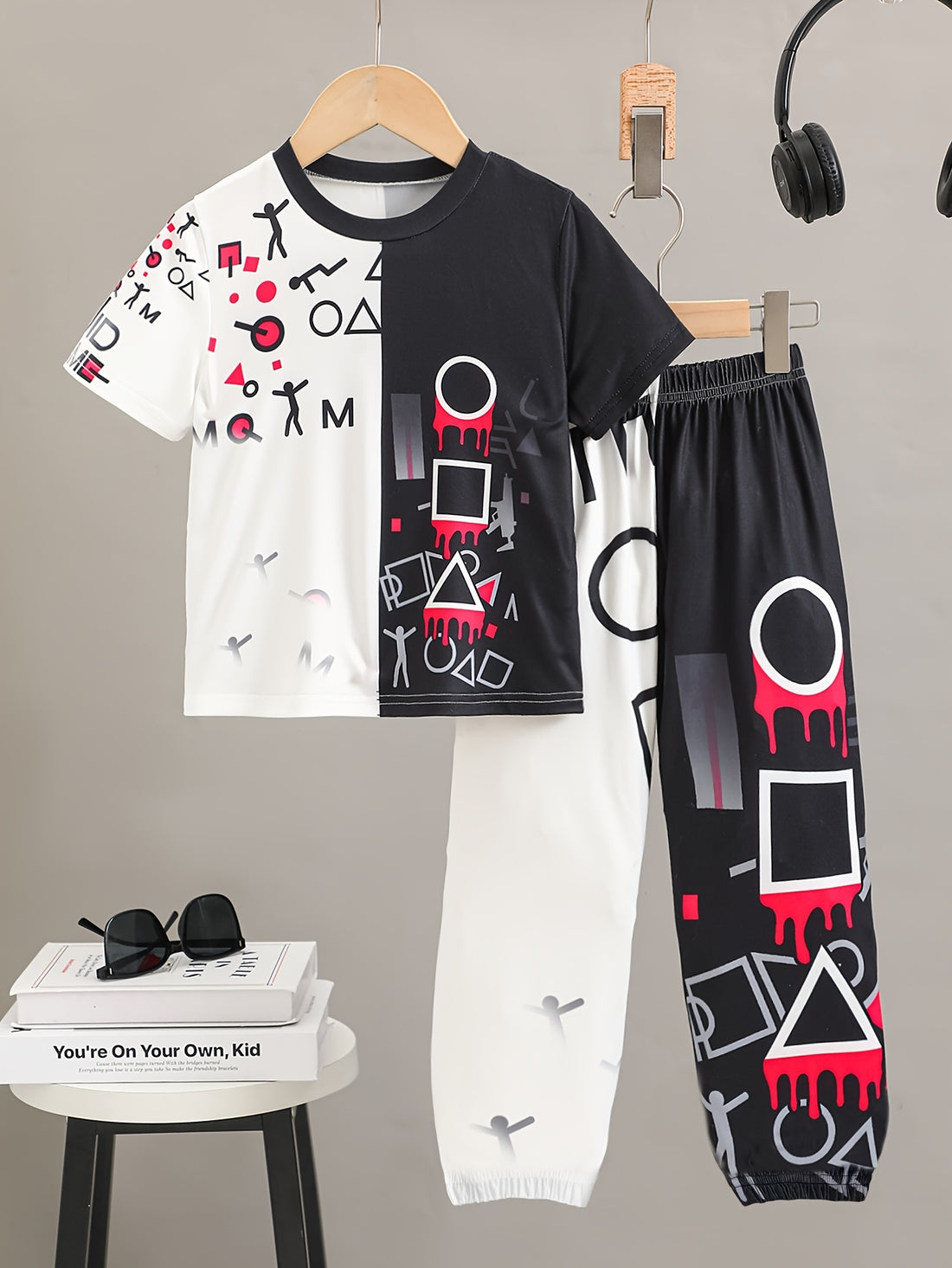 VigoSource Boys Spring/summer New Arrival Black and White Contrast Colo...