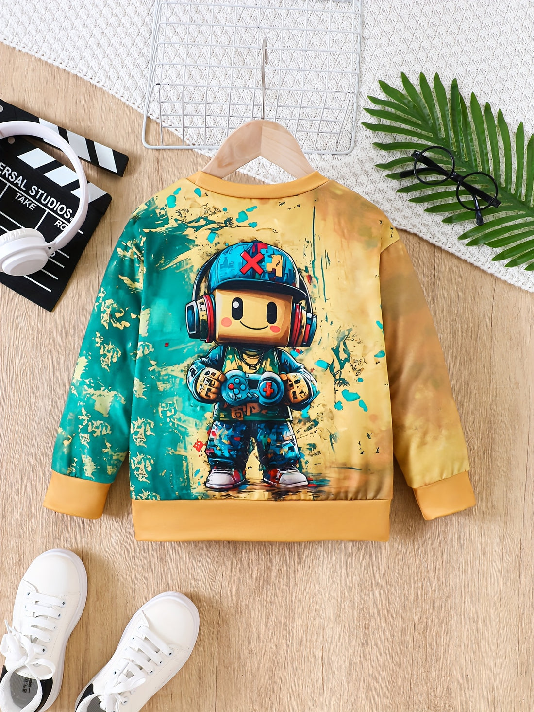 VigoSource Boys Spring/autumn Cartoon Character Long-sleeve Crewnec...