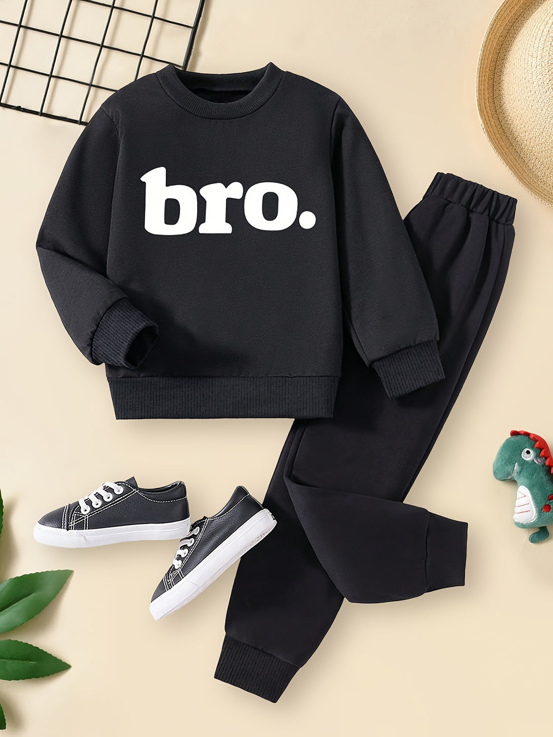 VigoSource Boys Suit Autumn New Small and Medium Fashion Easy Letter Ro...
