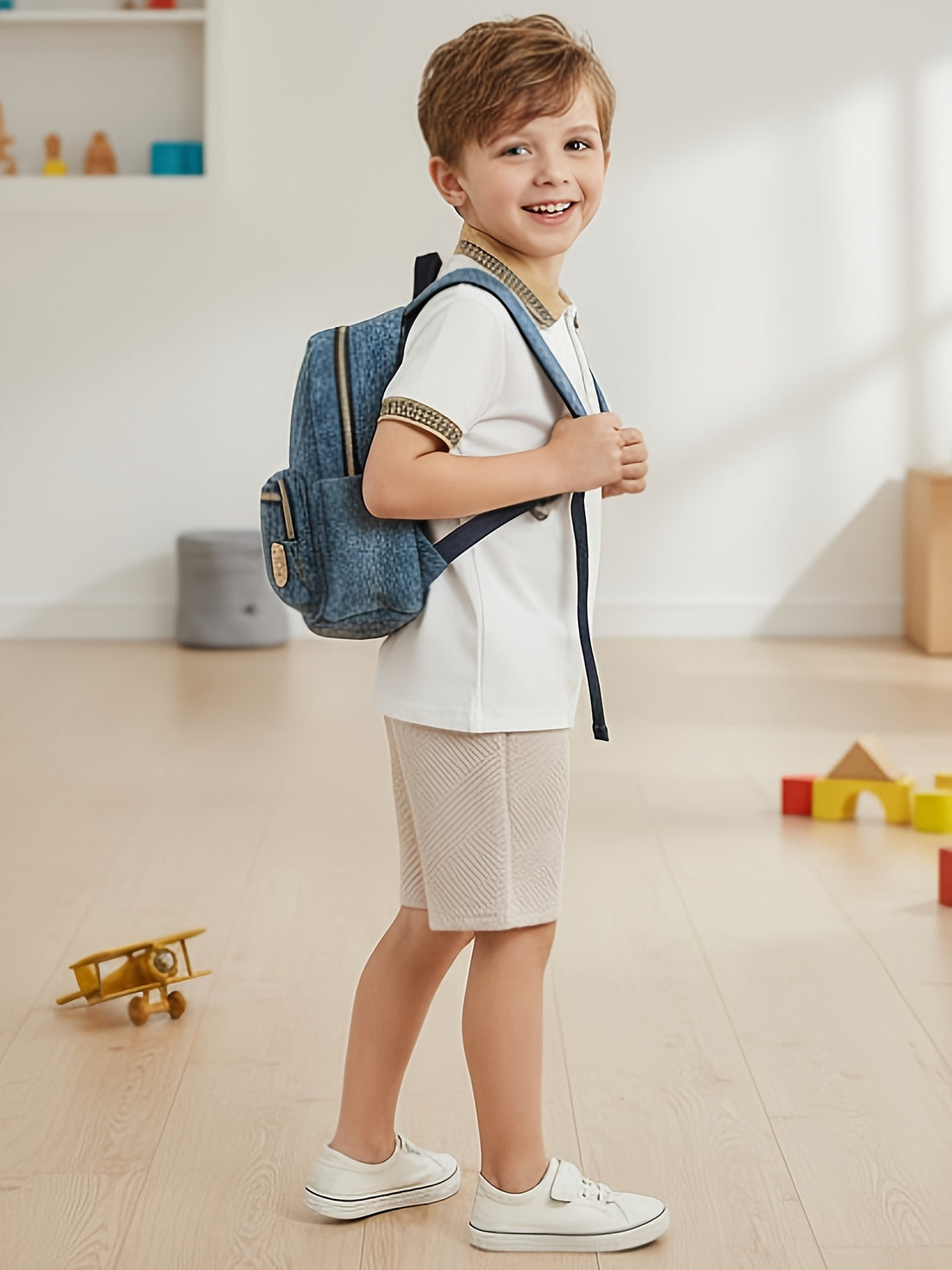 VigoSource Boys Long Sleeve Knit Shorts
