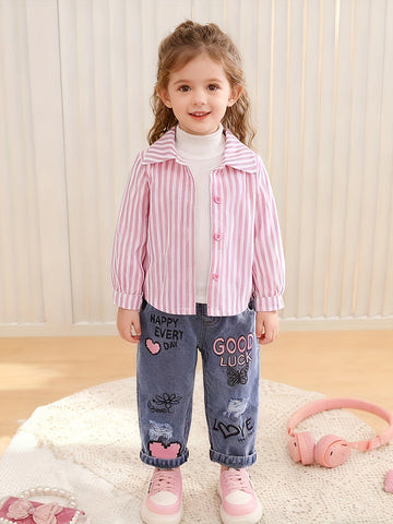 VigoSource Girls Striped Cotton Pants 2