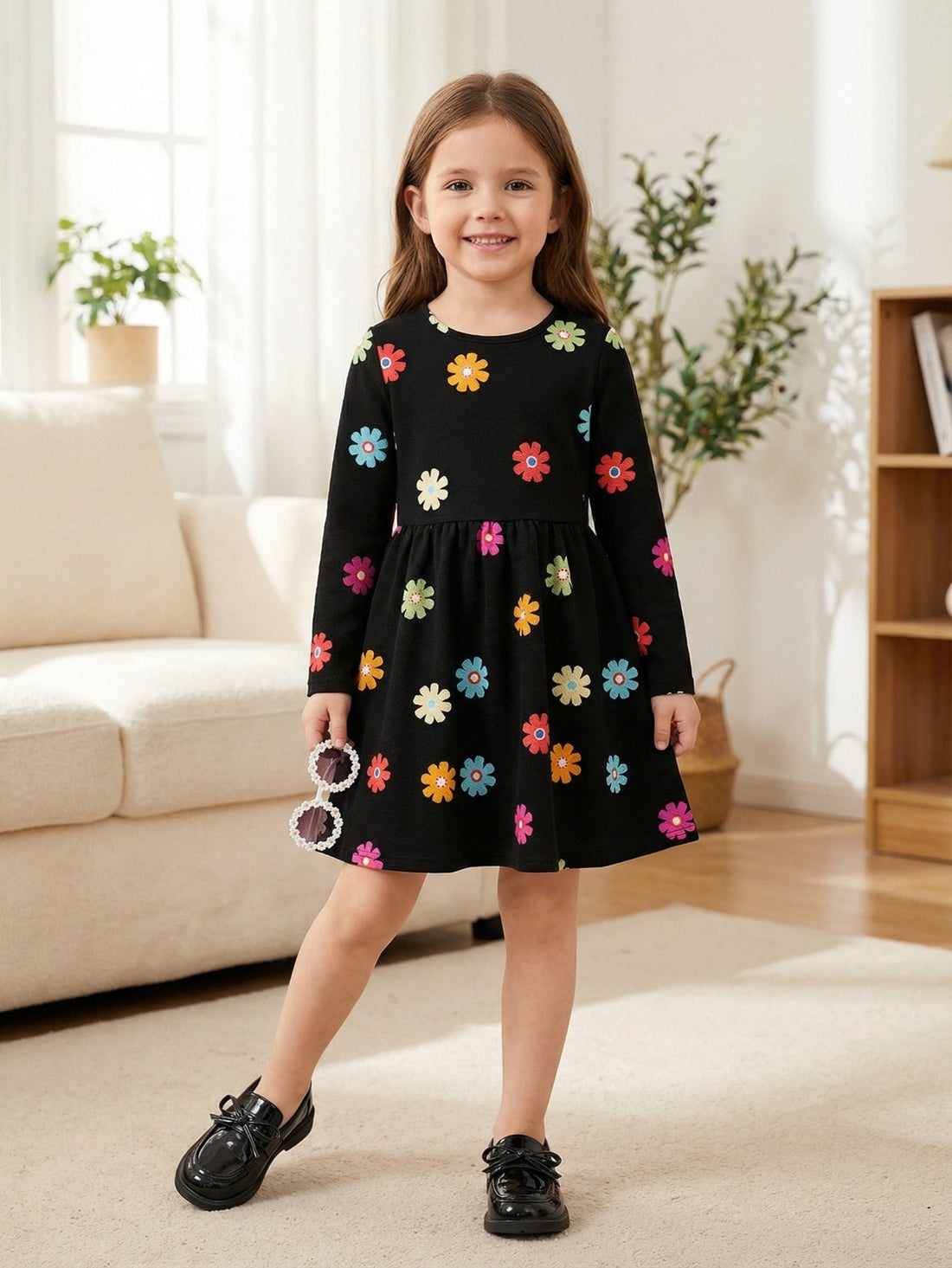 VigoSource Girls Floral Cotton Dress 39
