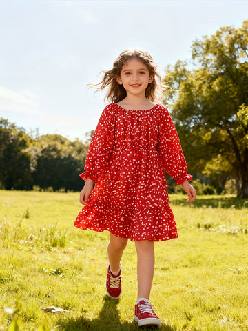 VigoSource Girls Ruffled Long Sleeve Outfit Set