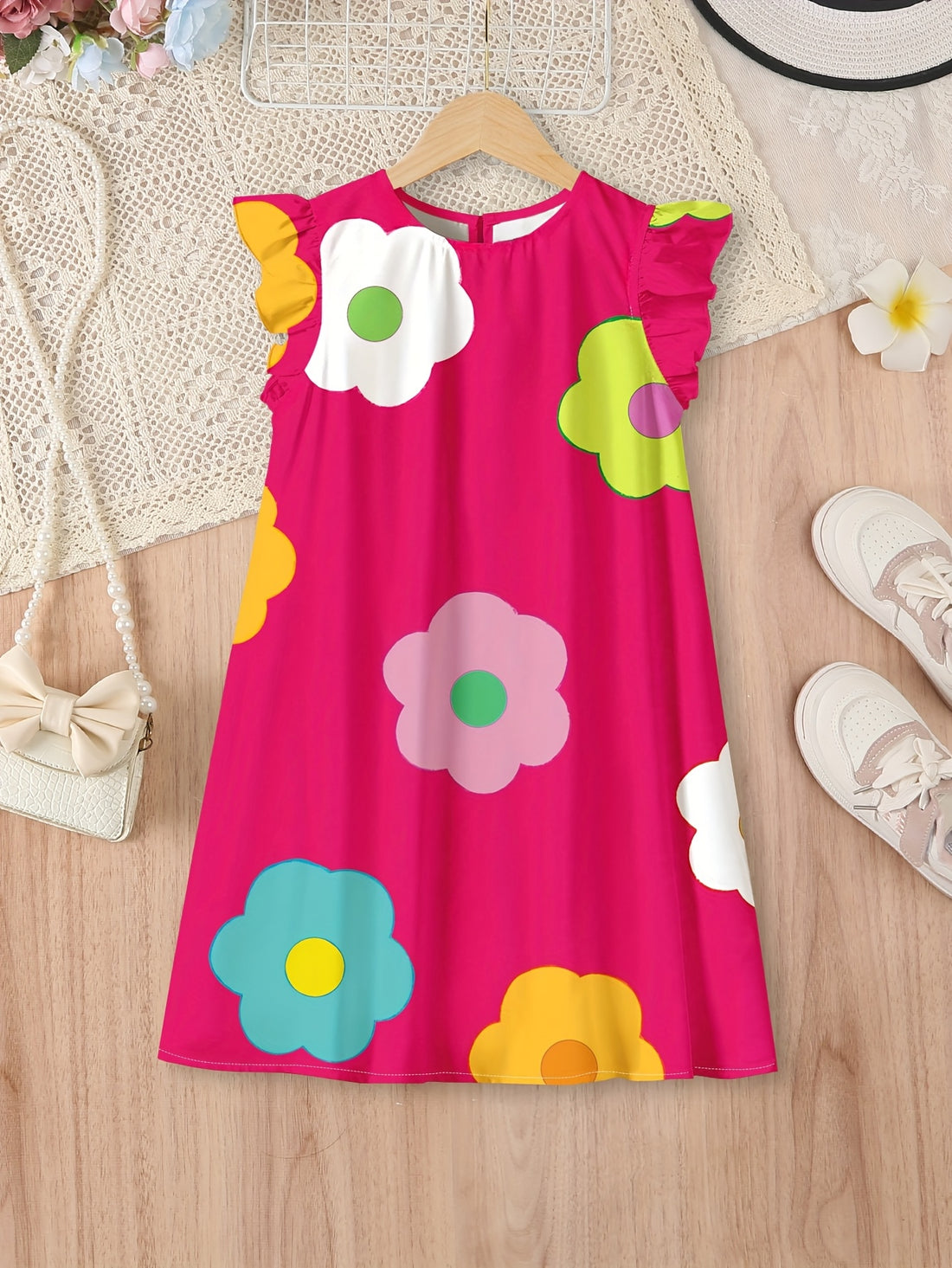 VigoSource Girls Floral Cotton Dress 36