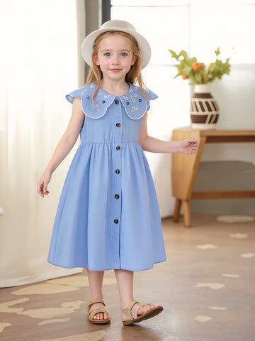 VigoSource Girls Floral Cotton Dress