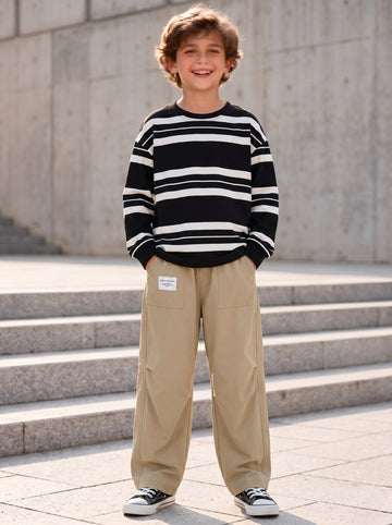 VigoSource Boys Spring/autumn Newsimple Solid Color Fashion Wide-leg Pa...